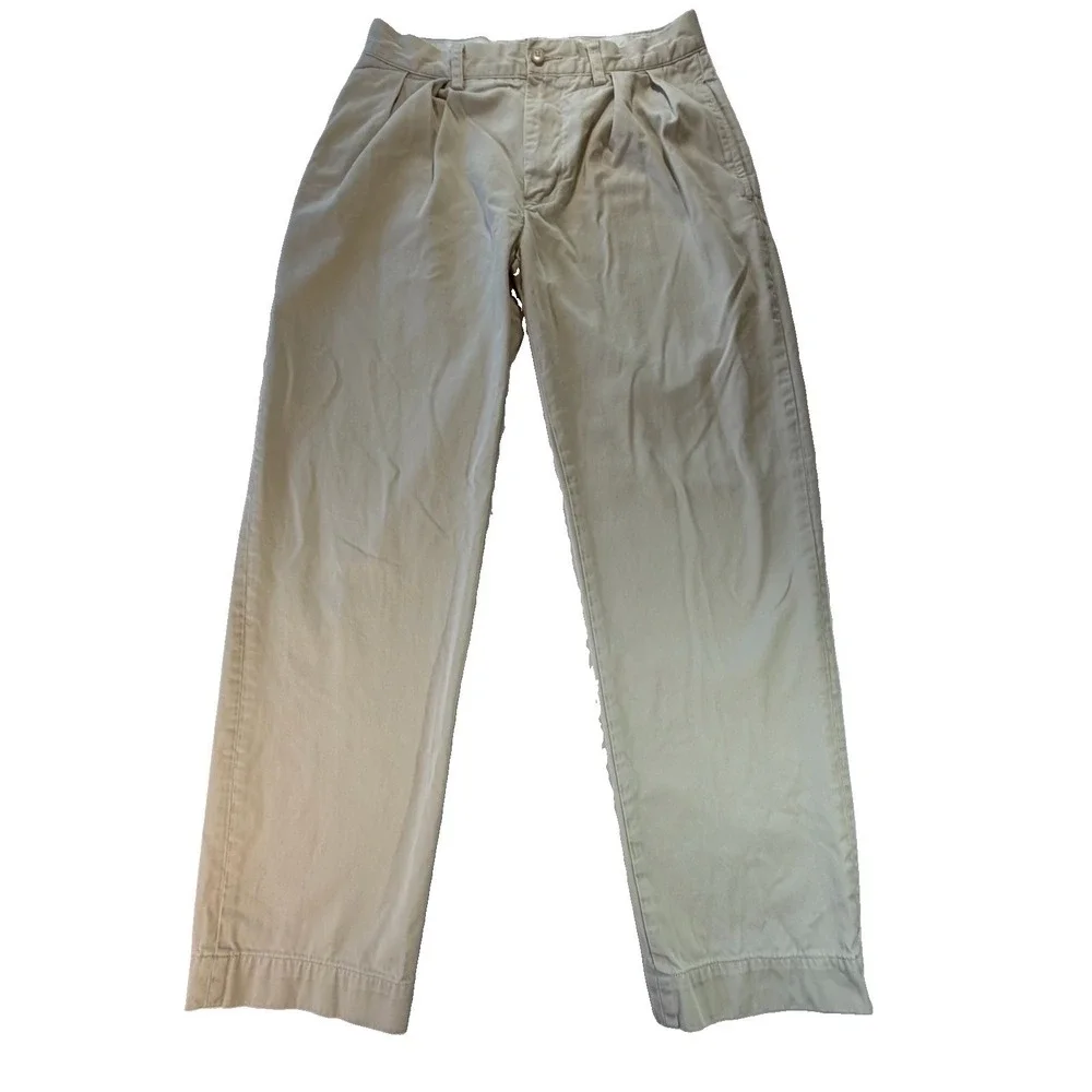 Polo Ralph Lauren Men's Khaki Ethan Pants 30x30 Straight Leg Cotton